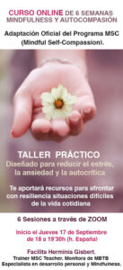 Curso BREVE online: Mindfulness Self Compassion @ Fundación Sophia