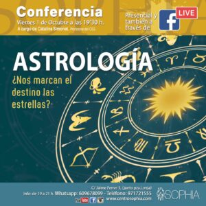 Charla: Astrología ¿nos marcan el destino las estrellas? @ Fundación Sophia